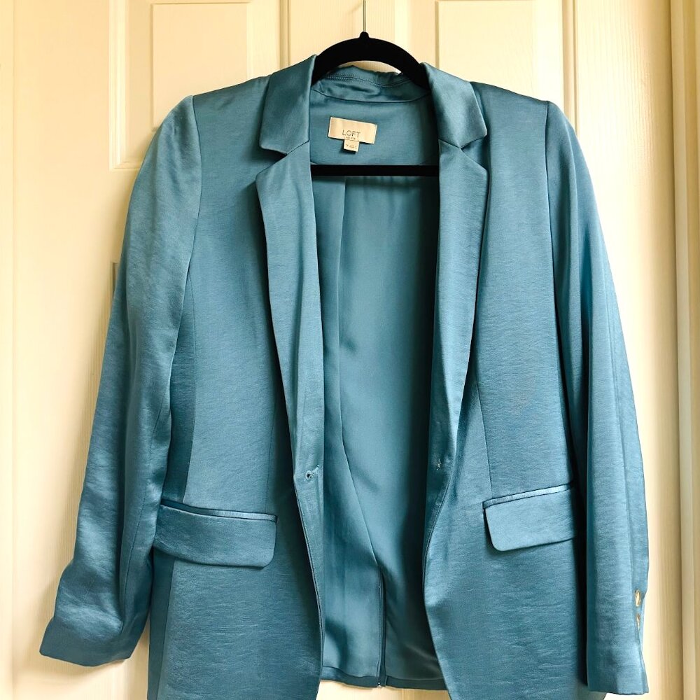 Loft - Petite Satin Modern Blazer